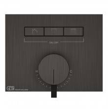 Gessi Hi-Fi Смеситель для душа, с включением до 3 источников одновременно, внешняя часть, цвет: Black Metal Brushed PVD. 63081#707