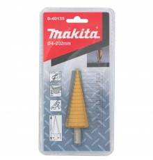 Сверло ступенчатое Makita HSS-TiN с прямым желобком 4-20,6мм D-40135