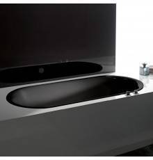 BetteLux Oval Ванна встраиваемая овальная с шумоизоляцией 180x80x45 см, цвет: черный матовый 035. B23-1500,  3466-035