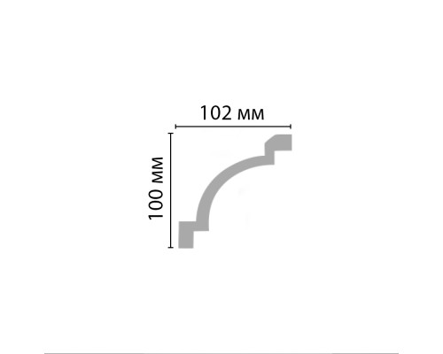 Плинтус потолочный гладкий DECOMASTER 96013 (100х102х2400мм)