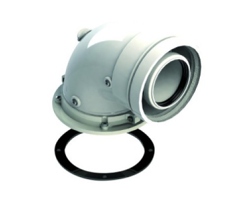Дымоходы коаксиальные Колено коаксиальное 90 град., ф100/150 мм Ferroli 041107X0 Дымоходы коаксиальные Колено коаксиальное 90 град., ф100/150 мм Ferroli 041107X0