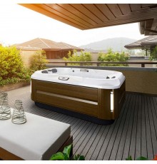 Jacuzzi J315 Минибассейн 193х168х81см, отдельностоящий, без стерео-системы, панель Modern Hardwood, цвет акрила: Platinum. ZA12ZD0EW4T