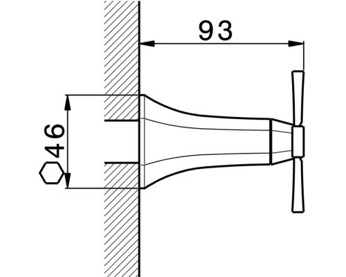 CISAL Cherie Переключатель на 2 выхода, цвет: золото/черный. ZA00200004,  CX0020007C