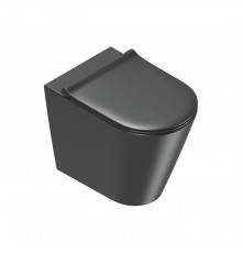Catalano Zero Унитаз напольный 55x35см, цвет: черный матовый. 0114550022