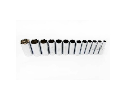 Набор головок торцевых глубоких MAXI-DRIVE 1/2"DR на держателе, SAE7/16--1-1/4", 13 предметов