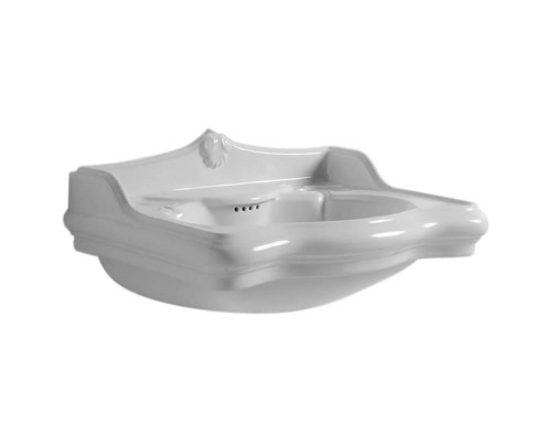 Azzurra Jubilaeum Раковина с колонной 90x56xH32 см, 1 отв., цвет: Bianco lucido. JULP0905500MBI/(JUB200/90 bi)*1,  JUCLT0000000BI/(JUB300 bi)