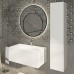 TW Shape подвесной пенал 170х32х35см, 2 двери петли справа, 3 стеклянные полочки, 1 несъемная, цвет: белый матовый RAL9003. SHAP170 Bi.mat DX