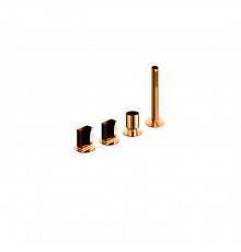 Fantini Venezia In Смеситель для ванны, набортный, 4 отв., без излива, цвет: Matt Copper PVD. 29 P9 N567S,  29 P9 N448