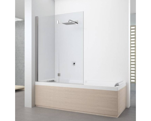 Novellini Young Шторка на ванну 120х151,6см., правая SX, стекло прозрачное, цвет: хром. Y21BSV120S-1K