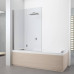 Novellini Young Шторка на ванну 120х151,6см., правая SX, стекло прозрачное, цвет: хром. Y21BSV120S-1K