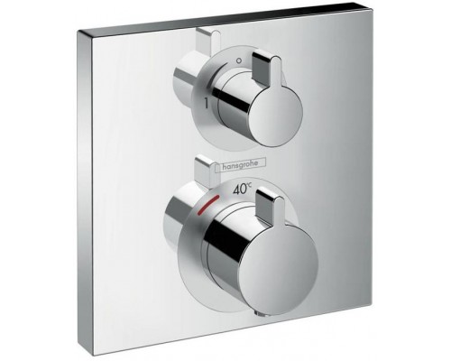 HG 15 714 000 Ecostat Square Термостат для 2х потребителей (внешняя монтажная часть) 15714000