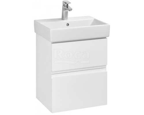 Roca A857638501 Oleta Тумба под умывальник подвесная, 2 ящика, 460х548х374 мм, Белый матовый A857638501