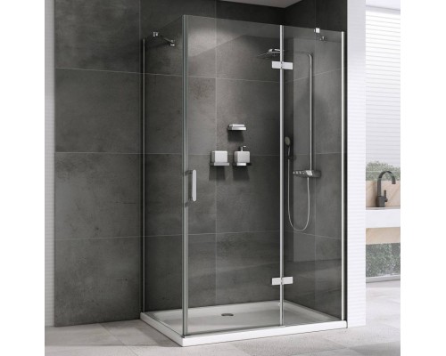 Душевой уголок Abber Zart AG08110-S91 110х90, профиль хром, стекло прозрачное