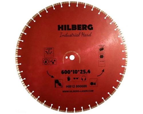 Диск алмазный Hilberg 600*25,4 Industrial Hard HI812 Диск алмазный Hilberg 600*25,4 Industrial Hard HI812