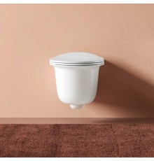 Artceram Chic Унитаз подвесной 38х53см, безободковый, с крепеж., цвет: белый матовый. CHV001 05 00
