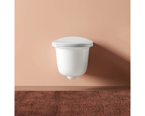 Artceram Chic Унитаз подвесной 38х53см, безободковый, с крепеж., цвет: белый матовый. CHV001 05 00 Artceram Chic Унитаз подвесной 38х53см, безободковый, с крепеж., цвет: белый матовый. CHV001 05 00
