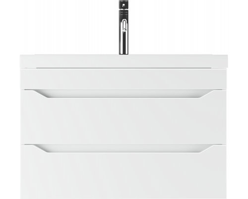 Тумба под раковину без столешницы Айсберг Ева Bazis 80 подвесная, белая