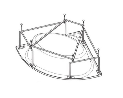 ROCA 7.24F1.8.500.0 Монтажный комплект к акриловой ванне Luna 170x115 24F185000