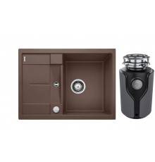 Комплект Мойка Blanco Metra 45S Compact 519581 кофе + Измельчитель KUCHENSTERN Muhle