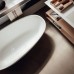Agape Spoon Ванна отдельностоящая 160х85хh48 см, с переливом, материал: Cristalplantreg;, цвет: белый матовый. AVAS1093ZZ САЛОН,  MET0477C САЛОН