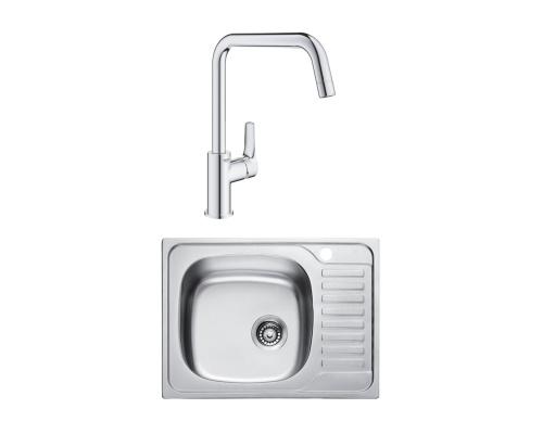 Комплект Мойка Kaiser KSS-6550 L + Смеситель Grohe Eurosmart