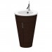 Duravit Starck 1 Тумба напольная 60x56xh82.5см, с раковиной , подсветка LED, цвет: макассар. 0406580000,  S1952002424,  S1970400000