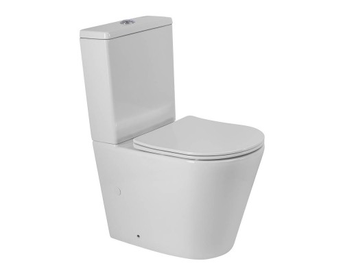 Унитаз-компакт напольный BelBagno Flay-Tor BB2149CP-TOR/SC безободковый, крышка с микролифтом, бачок BB2149T