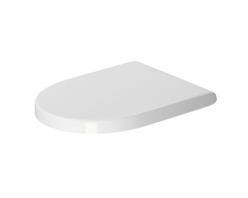 Duravit Starck 3 Сиденье для унитаза с микролифтом (Soft Close), цвет: белый/нержавеющая сталь. 0063890000 Duravit Starck 3 Сиденье для унитаза с микролифтом (Soft Close), цвет: белый/нержавеющая сталь. 0063890000
