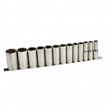 Набор головок торцевых глубоких MAXI-DRIVE 1/2"DR на держателе, SAE7/16--1-1/4", 13 предметов