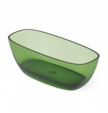 Dea Design Soul Ванна 170х72х56см., отдельностоящая, Glasstek, прозрачная смола, цвет: Emerald R3. DD8630 1700 R3