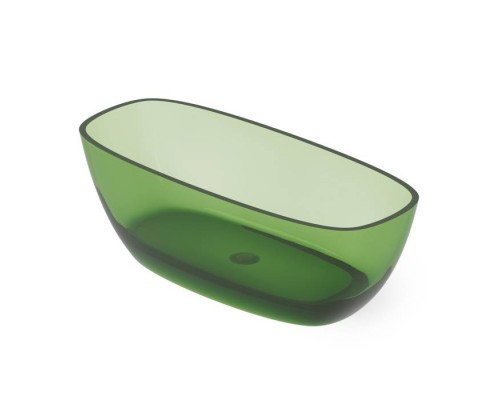 Dea Design Soul Ванна 170х72х56см., отдельностоящая, Glasstek, прозрачная смола, цвет: Emerald R3. DD8630 1700 R3 Dea Design Soul Ванна 170х72х56см., отдельностоящая, Glasstek, прозрачная смола, цвет: Emerald R3. DD8630 1700 R3