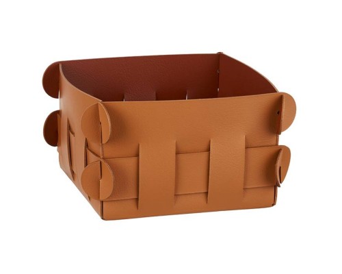 ADJ Корзинка Shlesser, 13x13xH8 см., цвет: коньяк/бордо ADJ Корзинка Shlesser, 13x13xH8 см., цвет: коньяк/бордо