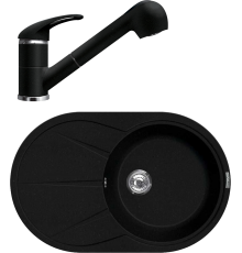 Комплект Мойка кухонная Lava E3.LAV lava + Смеситель SG03 LAV lava