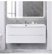 Тумба с раковиной BelBagno Acqua 120 подвесная, bianco lucido, белая глянцевая раковина
