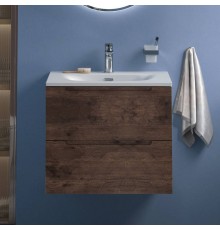 Тумба с раковиной BelBagno Etna 60 rovere moro, раковина BB-8099-60