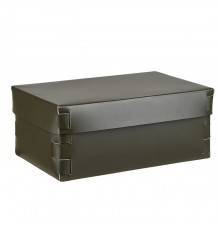 Colombo Adj Коробка Snob 32x20хH13.5см., настольная, цвет: оливковый/горчичный. BADJ3220-5540