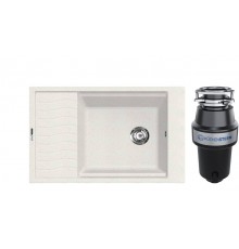Комплект Мойка Lava L9.LAT latte + Измельчитель KUCHENSTERN Muhle