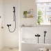 Hansgrohe Rebris S Смеситель для ванны, настенный, цвет: черный матовый. 72440670