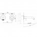 Almar Aesthetics Washbasin Смеситель для раковины, настенный, цвет: Nickel Brushed
