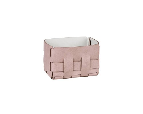 ADJ Корзинка Mini Bottega, 12x19xH13 см., цвет: пепельная роза/устричный. 1012.07/02