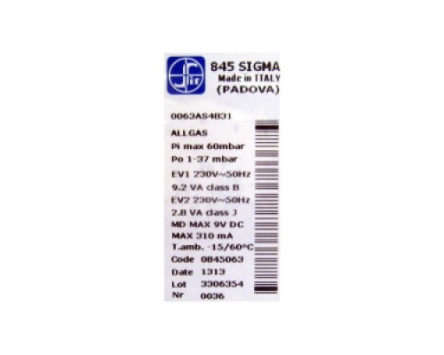 Запасные части для котельного оборудования Газовый клапан (SIT 845063 SIGMA) (JJD005658830) JJJ 5658830 Запасные части для котельного оборудования Газовый клапан (SIT 845063 SIGMA) (JJD005658830) JJJ 5658830