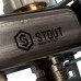Коллектор из нержавеющей стали STOUT в сборе с расходомерами 3 вых. SMS 0907 000003 (SMS 0907 000003)