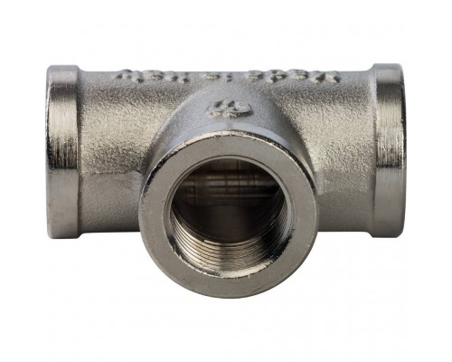 Тройник STOUT ВВ никелированный 3/8 (SFT-0020-000038) Тройник STOUT ВВ никелированный 3/8 (SFT-0020-000038)