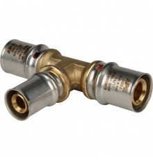 Тройник переходной STOUT 20х16х20 для металлопластиковых труб прессовой (SFP-0005-201620)