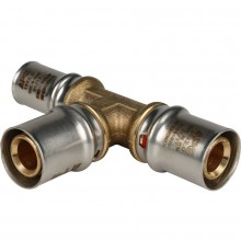 Тройник переходной STOUT 20х20х16 для металлопластиковых труб прессовой (SFP-0005-202016)