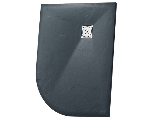 Душевой поддон асимметричный RGW ST/AL-G Графит  800x1200