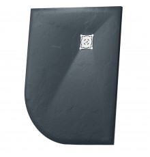 Душевой поддон асимметричный RGW ST/AL-G Графит  900x1200