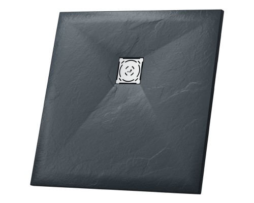 Душевой поддон квадратный RGW ST-G Графит  800x800