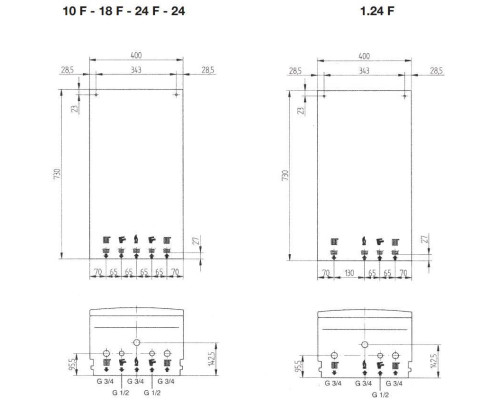 Газовый настенный котел Baxi ECO4S 24 двухконтурный атмосферный (7659762--)