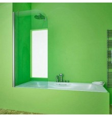 Шторка на ванну GuteWetter Lux Pearl GV-601AS левая 75 см стекло бесцветное, профиль матовый хром
